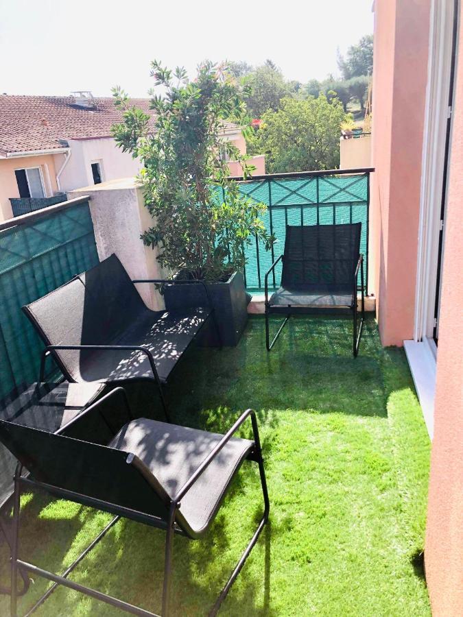 Les Jardins Des Senteurs - Appartement Prive Avec Piscine Et Parking Grasse Exteriör bild
